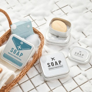 Boîte en aluminium légère et écologique pour savon, emballage carré, boîte à savon recyclable, étui à savon de voyage - Product Image 1