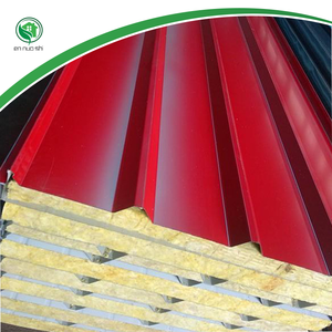 Panel sándwich de lana de roca Materiales de aislamiento térmico e ignífugos <span class=keywords><strong>para</strong></span> techo y sótano de China <span class=keywords><strong>para</strong></span> paneles de aislamiento de hotel - Product Image 3