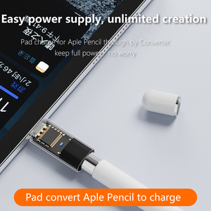 <span class=keywords><strong>Adaptateur</strong></span> OTG 8 broches mâle vers USB-C femelle |   Convertisseur de charge dédié pour <span class=keywords><strong>Apple</strong></span> <span class=keywords><strong>Pencil</strong></span> et appareils mobiles de 1ère génération - Product Image 3