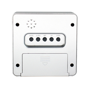 Trang chủ phòng ngủ cạnh giường vuông kẻ sọc kỹ thuật số Đồng hồ bàn ven biển với báo động lịch điện tử và hiển thị nhiệt độ - Product Image 5