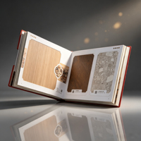 Livre d'échantillons de panneaux décoratifs de luxe, fournisseur de cartes d'échantillons de couleurs personnalisées, livre de nuanciers de matériaux de mobilier, usine pour fabricants de placards