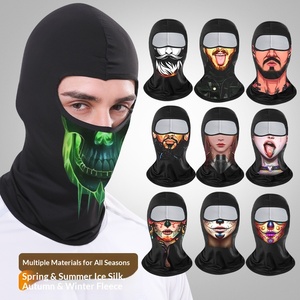 <span class=keywords><strong>Shitu</strong></span> Sommer-Eiskühlende Polyester-Fahrradmaske mit Lustigem Digitaldruck UV-Schutzhaube Motorrad-Sonnenschutz-Kopfbedeckung - Product Image 3