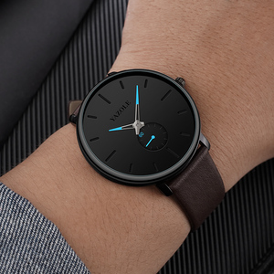 YAZOLE <span class=keywords><strong>D</strong></span> 574 meilleure vente loisirs hommes montres petit deuxième cadran montres à quartz personnalisées qualité bracelet en cuir <span class=keywords><strong>montre</strong></span>-bracelet en gros - Product Image 5
