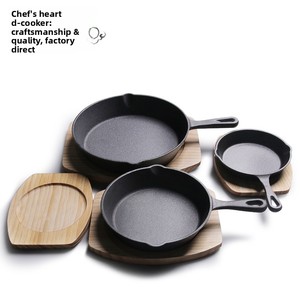 Poêle <span class=keywords><strong>en</strong></span> <span class=keywords><strong>fonte</strong></span>, petite poêle à frire, poêle à fond <span class=keywords><strong>plat</strong></span>, poêle traditionnelle pour la maison, grande poêle à œufs <span class=keywords><strong>en</strong></span> fer, compatible induction, non revêtue - Product Image 5