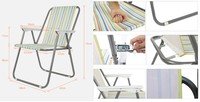 Vente en gros de chaise de pêche compacte pliable et portable en aluminium légère chaise longue de plage de camping pliante à ressort