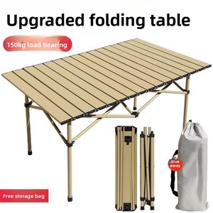 Cross-border Outdoor Camping Folding Tables &amp; Chairs <strong>Barbecue</strong> Sets <strong>Portable</strong> 300 Jin Load Capacity Outdoor Furniture Wholesale - Product Image 3