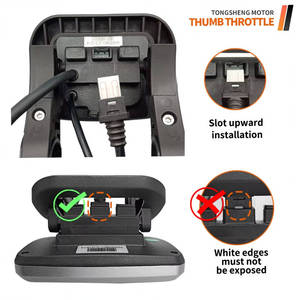 Accélérateur d'accélérateur de pouce TongSheng Ebike pour affichage VLCD5 36V/<span class=keywords><strong>48V</strong></span> <span class=keywords><strong>Tsdz2</strong></span> Kit de Conversion de moteur d'entraînement moyen Ebike - Product Image 3