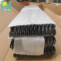Composants de grille de plafond de type plat/à rainures, peints à la four, pour panneaux de plafond 600x600 mm