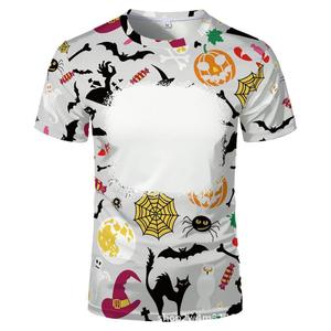 Nova Camiseta Masculina de Manga Curta Solta para Feriados, com Bordado e Estampa por Sublimação, em Poliéster/Algodão, de Secagem Rápida - Product Image 5