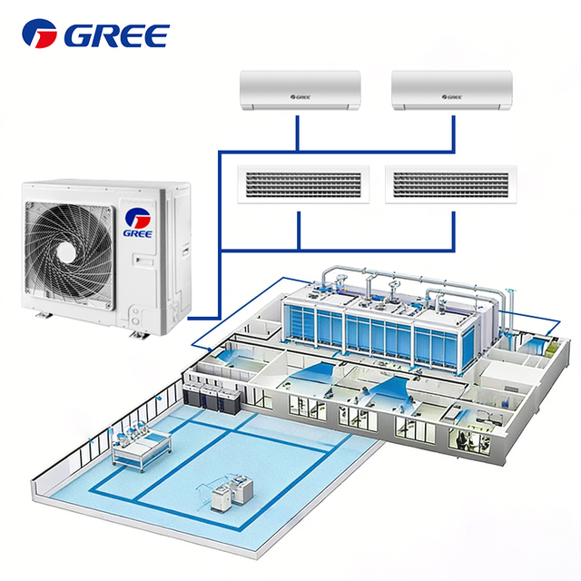 Gree HVAC VRF 8kw 24297btu DC Motor Central Multi-split Air Conditioning Automatic Control Remote Monitoring for Department