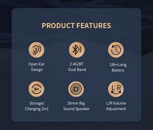 Écouteurs sans fil double mode ODM/OEM, casque antibruit <span class=keywords><strong>pour</strong></span> les réunions en ligne et la télévision 2.4g + B T - Product Image 4