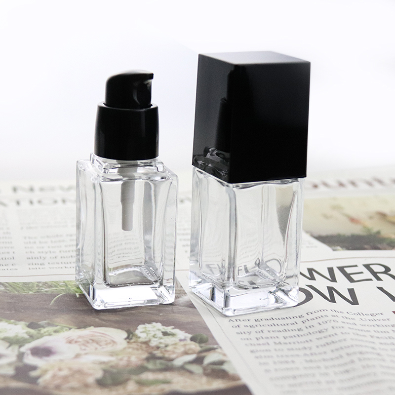 25ml 30ml Custom Square Glass Empty