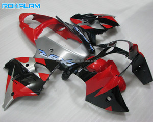 Carénages rouge argent noir pour Kawasaki Ninja ZX-9R <span class=keywords><strong>2000</strong></span> 2001 <span class=keywords><strong>ZX9R</strong></span> 00 01 Kit de carrosserie de rechange - Product Image 1
