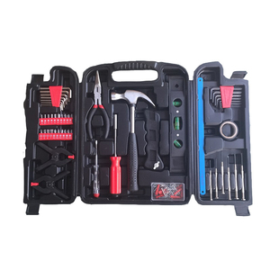Kit de herramientas manuales para el hogar, mini kit de herramientas plegable de tres partes, destornilladores, alicates, cuchillo, martillo, cinta métrica, kit de herramientas básicas para mecánicos y para el hogar. - Product Image 2