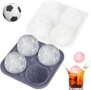 Fast Deliver Basket Ball Rugby Tennis Soccer Football Chocolate Silicone Ice Cube Mold