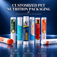 Tube de complément alimentaire pour animaux de compagnie avec bouchon détachable, emballage rechargeable facile à presser pour les soins quotidiens