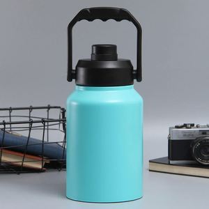 128oz One <b>Gallon</b> Water <b>Bottle</b> Vacuum Insulated Stainless Steel Double Wall Mug with Straw Spout Lid - Product Image 1