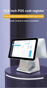 Sistema POS de doble pantalla de 11.6, 15 y 15.6 pulgadas, caja registradora todo en uno con pantalla táctil y impresora térmica para tiendas minoristas - Product Image 4