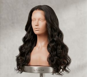 Peluca de Cabello Humano Largo y Ondulado al por Mayor, Cabello Humano Virgen Negro Natural, Peluca de Ondas Suaves de Alta Densidad, Fábrica de Belleza Capilar - Product Image 1