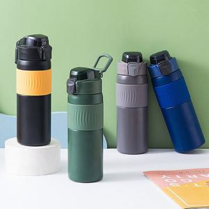 Bounce Cover 316 Acero inoxidable 600ml Mantener caliente Taza de viaje fría> 24h Aislamiento térmico Forma de bala ecológica para oficina - Product Image 2