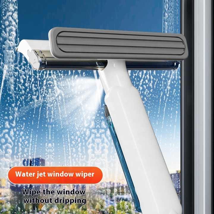 All-In-One Window Cleaning Double-Sided Glass Scraper Wiper Strong ...