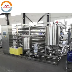 Pasteurizador tubular de leche automático, máquina de esterilización de pasteurización de 5000 litros, 5000l/h uht, precio en venta