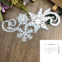Matrice de découpe en acier au carbone pour papier, motif flocon de neige et fleurs en relief, pour artisanat DIY parent-enfant