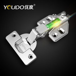 Charnière hydraulique à base fixe <span class=keywords><strong>YOUDO</strong></span>, charnière invisible à double action pour meubles, charnières coulissantes - Product Image 1