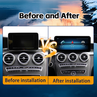 Radio Multimedia para Auto con Pantalla de 12.3 Pulgadas, Android 14, Reproductor de Audio, Carplay para Mercedes Benz Clase C W205 W447 AMG C300 2008-2018