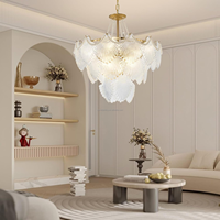 Lustre suspendu en cristal de coquillage, chaîne de perles, luxe, salon, chambre à coucher, lumière pour la décoration de la maison, mariage