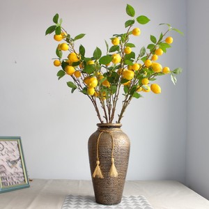 Árbol de Limón Artificial de Tallo Largo LUYI al por Mayor con Frutos para Decoración del Hogar y Jardín en Navidad, Año Nuevo y Halloween - Product Image 2
