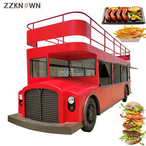 Carrito de Comida de Dos Pisos, Autobús Abierto para Venta de Comida, Helados, Hot Dogs, Camión de Comida, Bar Móvil de Cerveza de Lujo en Venta - Product Image 5