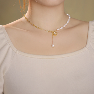 1489 Natural Pearl 925 Silver <b>Beaded</b> <b>Necklace</b> 2025 New Model Vintage Style Engagement Wedding Party - Product Image 3