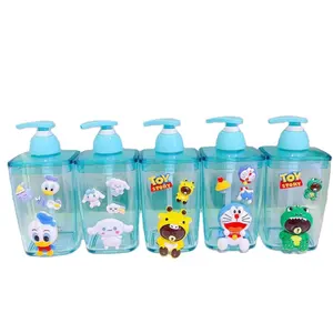 420ml di plastica biberon giocattolo del fumetto lozione pompa imballaggio bambino doccia gel bottiglia bambino shampoo bottiglia cartone animato forma animale