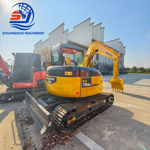 Excavatrice compacte d'occasion Komatsu 78US-6NO avec lame de bulldozer, chenilles en caoutchouc et GPS, homologuée CE pour les travaux de terrassement et l'agriculture - Product Image 2