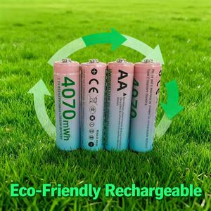 Batterie au lithium <span class=keywords><strong>rechargeable</strong></span> <span class=keywords><strong>AA</strong></span> 1,5 V 4070 mWh, ultra haute capacité, longue durée de vie - Product Image 3