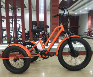 Vélo cargo électrique à trois roues de style hollandais avec cadre en acier, batterie puissante, ensemble Max, remorques pour vélo à café - Product Image 4
