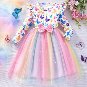 Vestido de Tul de Manga Larga para Niñas, Disfraz de Carnaval para Fiesta de Navidad, Cumpleaños - Product Image 5