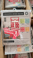 Ensemble de rideaux et nappes de cuisine de luxe sur mesure, assortis, avec cantonnière, 5 pièces pour le salon