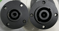 Connecteur Jack Speakon Rond 4 broches (4P) et 8 broches (8P) avec Contact Nickelé et Boîtier ABS, Certifié CE pour Usage Commercial