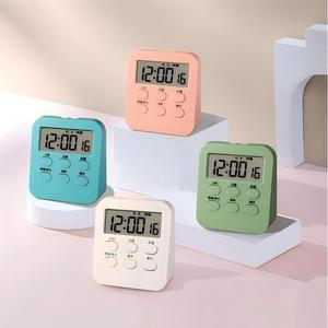Büyük LCD dijital mutfak zamanlayıcı çalar saat 24-Hour bellek çok modlu fonksiyonu Modern tasarım manyetik Stand pişirme plastik - Product Image 6