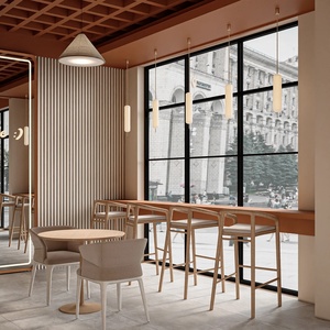 Diseño Interior Moderno Personalizado para Tienda de Té con Leche |   Vitrina Refrigerada para Panadería y Soluciones de Mostrador para Cafetería - Product Image 3