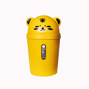 Poubelle Tigre pour Enfants, Poubelle Créative et Mignonne pour la Maison, le Salon et la Cuisine, Poubelle à Couvercle Rabattable de Dessin Animé - Product Image 1