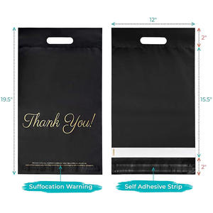 Bolsa de Correo Personalizada OEM, Bolsa de Embalaje de Ropa de Plástico <span class=keywords><strong>Express</strong></span>, Bolsas de Correo de Polipropileno Rosa con Asa - Product Image 6