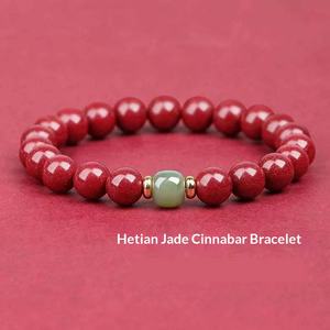 Natuurlijke Cinnabar Hetian <span class=keywords><strong>Jade</strong></span> armband Fidelity Echte dames Guofeng Hoge inhoud Paars Goud Zand Cadeau-sieraden - Product Image 2
