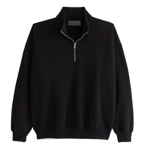 Sudadera con Capucha y Cierre de 1/4 al por Mayor, Sudadera Personalizada con Logotipo, Sudadera de Alta Calidad para Hombre - Product Image 3