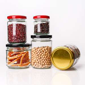 Nhiều kích cỡ vòng rõ ràng tùy chỉnh thiết kế nhà bếp sử dụng mứt gia vị lưu trữ Glass Mason Jar - Product Image 5