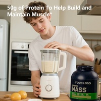 Poudre de protéines massives OEM Muscle Booster - Gainer de poids avec vitamine C pour le soutien immunitaire et la récupération - Formule personnalisée pour la prise de masse corporelle
