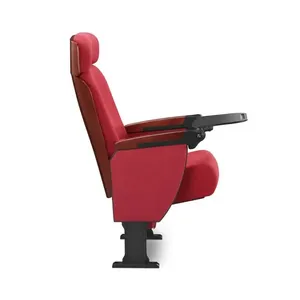 Chaises d'auditorium scolaire pliables et personnalisables LS-15608 pour salles de conférence et de <span class=keywords><strong>théâtre</strong></span>, avec tablette d'écriture, en tissu, design moderne - Product Image 2