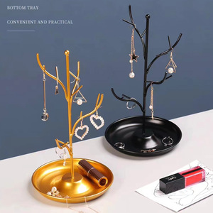 Usine En Gros Creative Arbre Branche En Métal Bijoux De Stockage Présentoir Boucle D'oreille Bijoux Petit Plateau De Stockage Moderne Élégant - Product Image 5